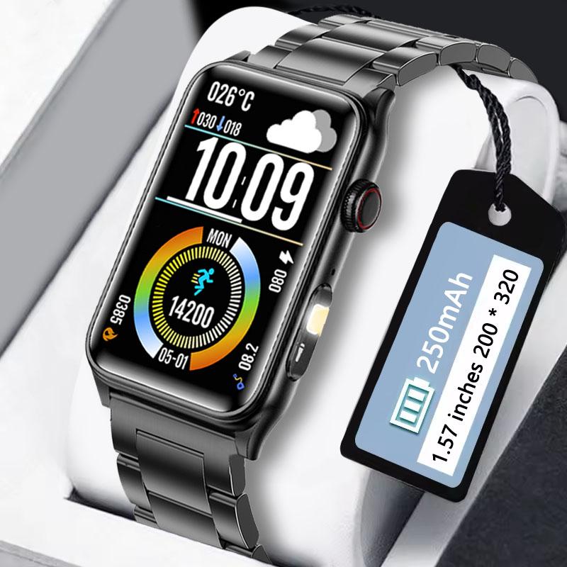 2025 New 1.57-inch 200 * 320 High-definition Touch Screen Heart Rate Monitoring LED Waterproof Fitness Couple Smart New Watch