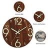 1PC 12inch Luminous Wall Clock Frameless Digital Clock Wall Mute Clock for Living Room Bedroom Wall Decor With Night Light