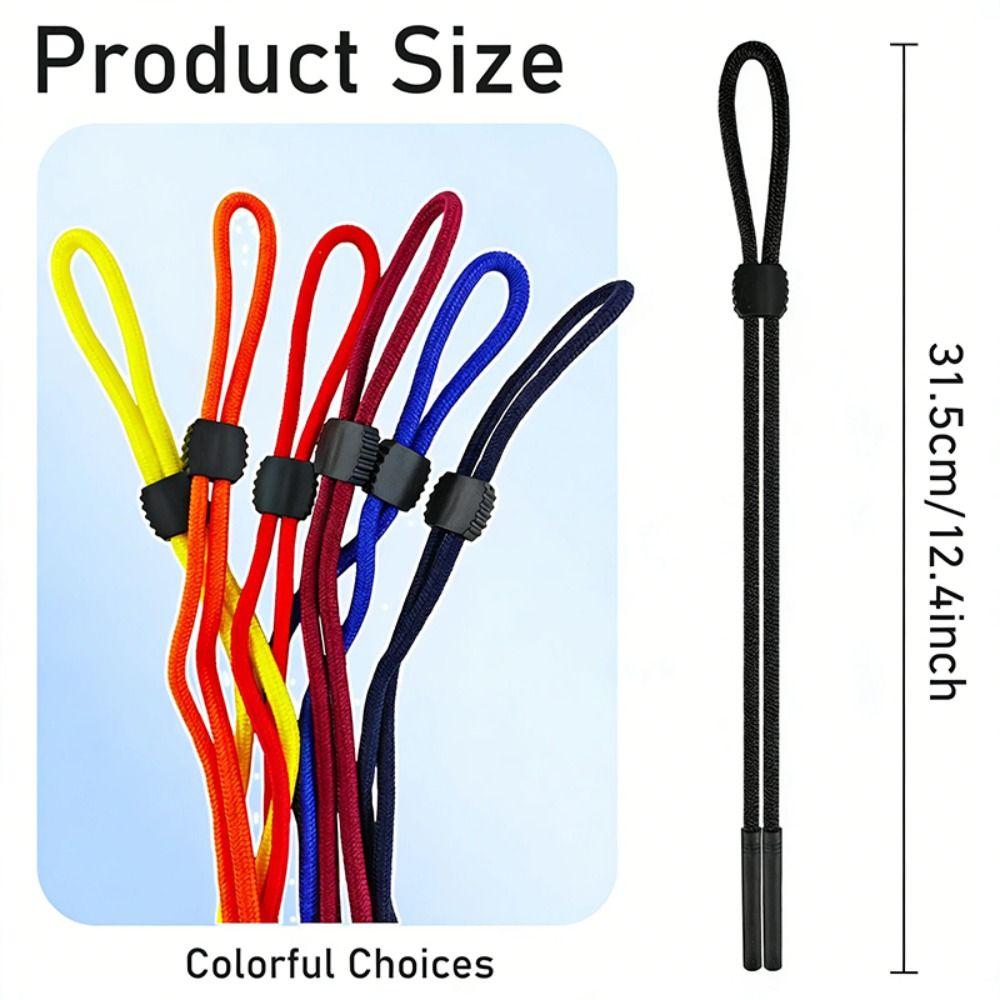 1PC Polyester Eyeglass Retainer Cord Adjustable Sunglasses Lanyard Eyewear Holder Running Cycling