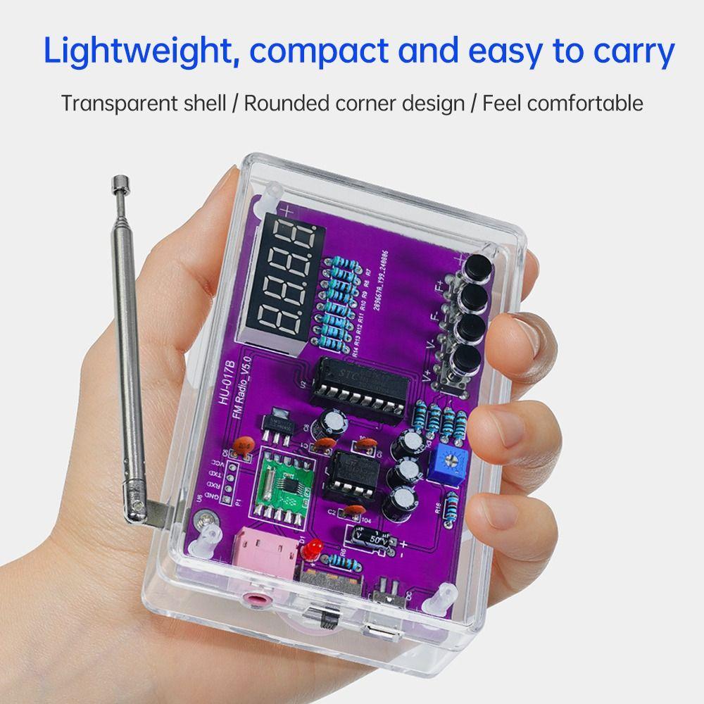Adjustable Frequency DIY FM Radio Electronic Kit FM Radio Soldering Assembly Teaching Experiment
