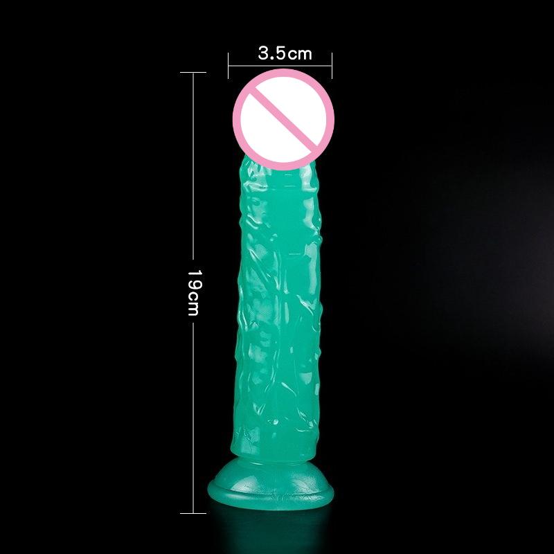 Green Dildos Glow in The Dark Realistic Penis Sex Toys for Women Masturbation Dick Orgasmic G-spot Anal Massager Butt Plug