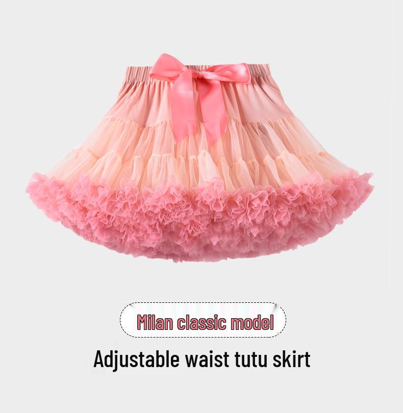 Children's Princess Mesh Tutu Dress - Soft, Puffy, Breathable Skirt for Girls