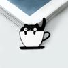 Cartoon Creative Black Cat Enamel Pins Cute Liquid Cat Series Brooches Emblem Clothes Accessories Jewelry Gifts for Kids Friends