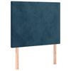 Bed Frame without Mattress Dark Blue 120 x 200 cm Velvet