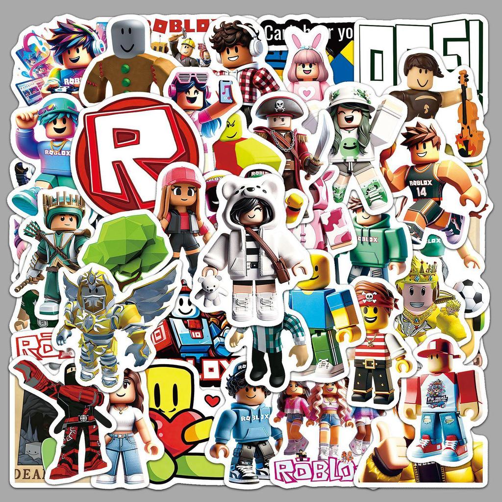 50 Roblox Character Stickers: Waterproof Decorative Stickers for Storage Boxes & Guitars
