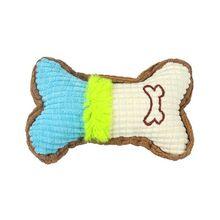 

1pc Dog Squeaky Toys Bones Plush Chew Toy for Small Medium Breed Aggressive Chewer Puppy Playing Cleaning Teeth Pet Supplies