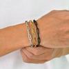 Vnox Simple Paperclip Chain Bracelet for Men Women, 5MM Stainless Steel Adjustable Links Wristband Gifts Jewelry