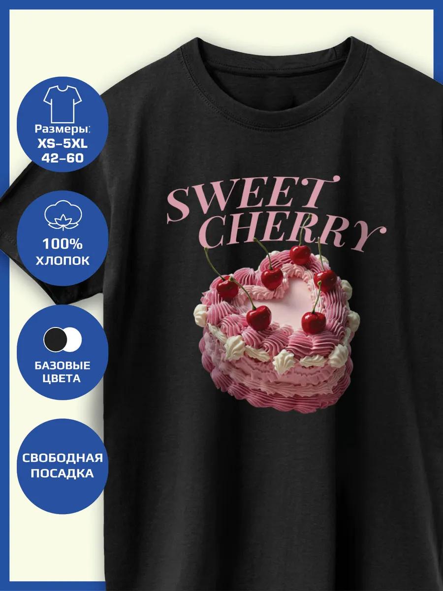 

Sweet Cherry Print T-shirt 4XL