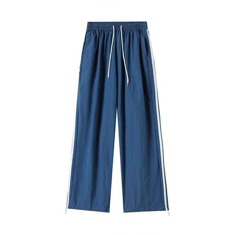 Khaki Quick-drying Overalls Women's Summer Thin New Loose Straight Casual Small Wide-leg Sweatpants