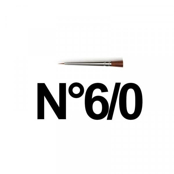 Pinceau rond - Raphaël - Série 8504 - Précision - N°6/0 - Blanc