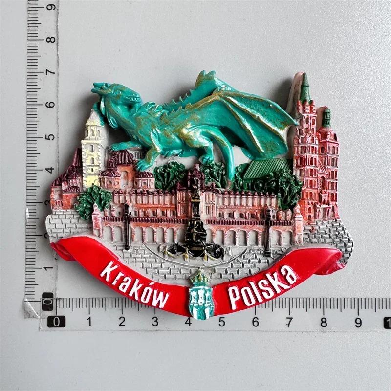 Poland Wavel Castle KRAKOW Ψυγείο Μαγνήτες Wroclaw Castle Τουριστικά αναμνηστικά Μαγνητικό αυτοκόλλητο Διακόσμηση σπιτιού Polska Gifts Idea