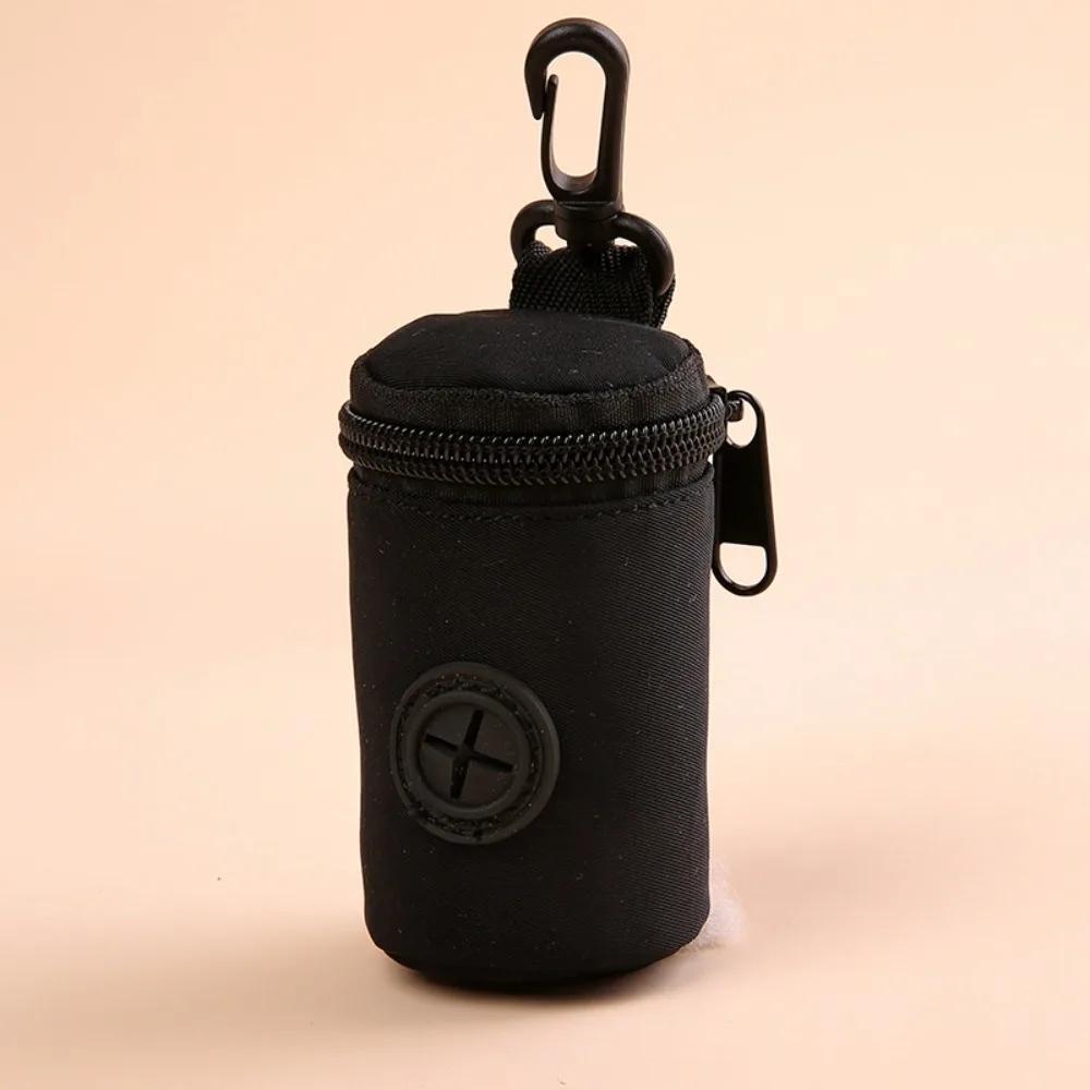 

Hangable Dog Poop Bag Dispenser Portable Dogs Walking Accessory Waste Bag Holder Cute Zipper Garbage Bags Organizer Pet Supplies чорний