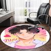 1pc KPop Demon Hunters31 Print Round Carpet Chair Round Carpet Suitable for Bedroom Living Room Home Decorative Carpet