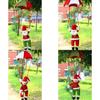 Weihnachts-Weihnachtsmann und Schneemann Hängedekorationen Aus Stoffmaterial Für Urlaubsdekoration