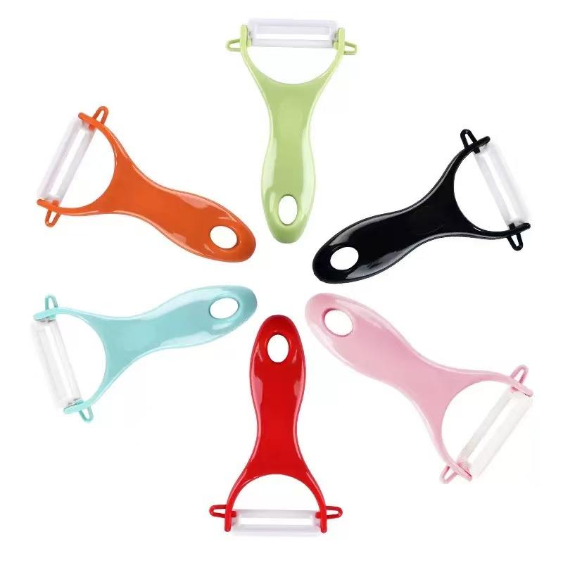 LMETJMA Ceramic Peeler 4 Color Vegetable Fruit Peeler Kitchen Potato Carrot Cucumber Peeler Peeling Kitchen Gadgets KC0113