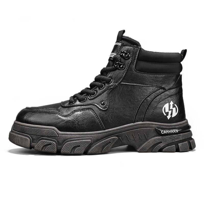 New Martin boots men's outdoor tooling shoes men's high-top locomotive men's boots autumn and winter old platform trendy shoes