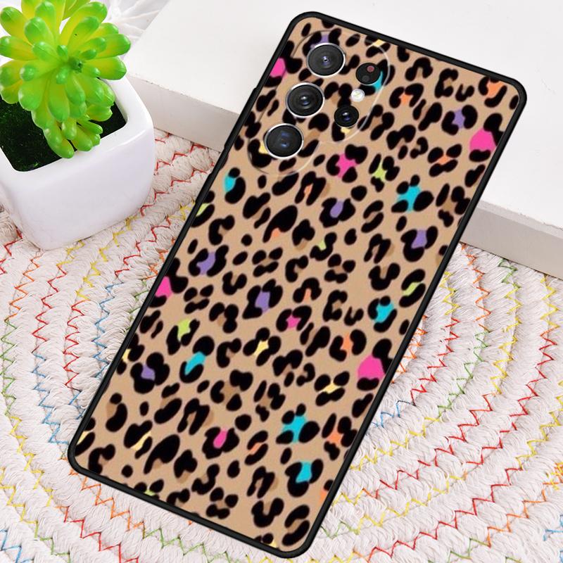 Leoparden-Tierdruck Silikon-Handyhülle Für Samsung Galaxy note 10 pro S26 S25 S24 S23 S22 S21 Plus S25Ultra Capa Cover