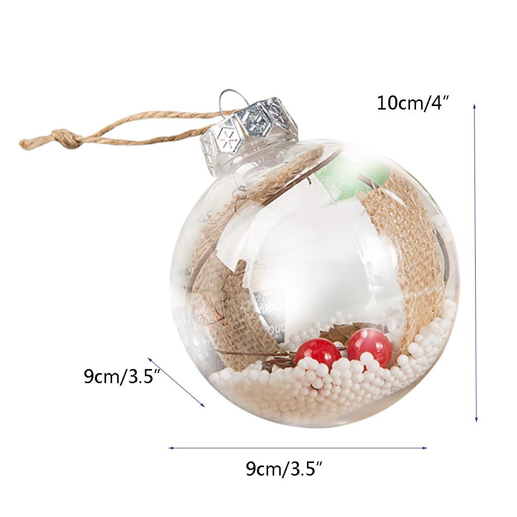 Dekoration Transparent Weihnachten DIYT Kugel Festival Anhänger Geschenk Hohlkugel