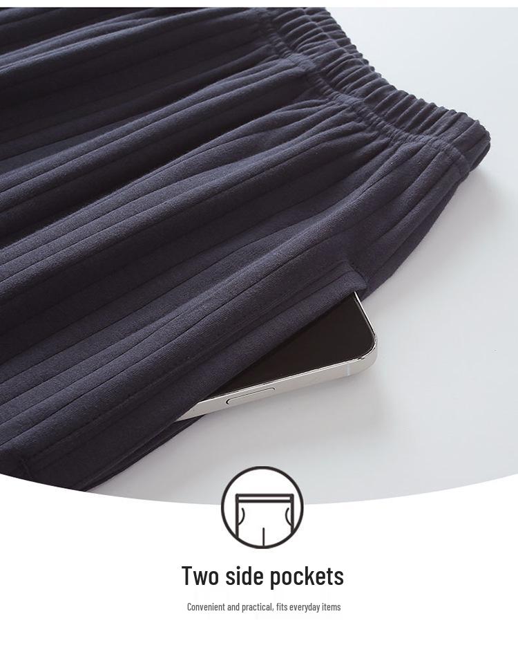 Men's Plus Size Pure Cotton Pajama Set - Long Sleeve for Spring, Autumn & Winter 2025