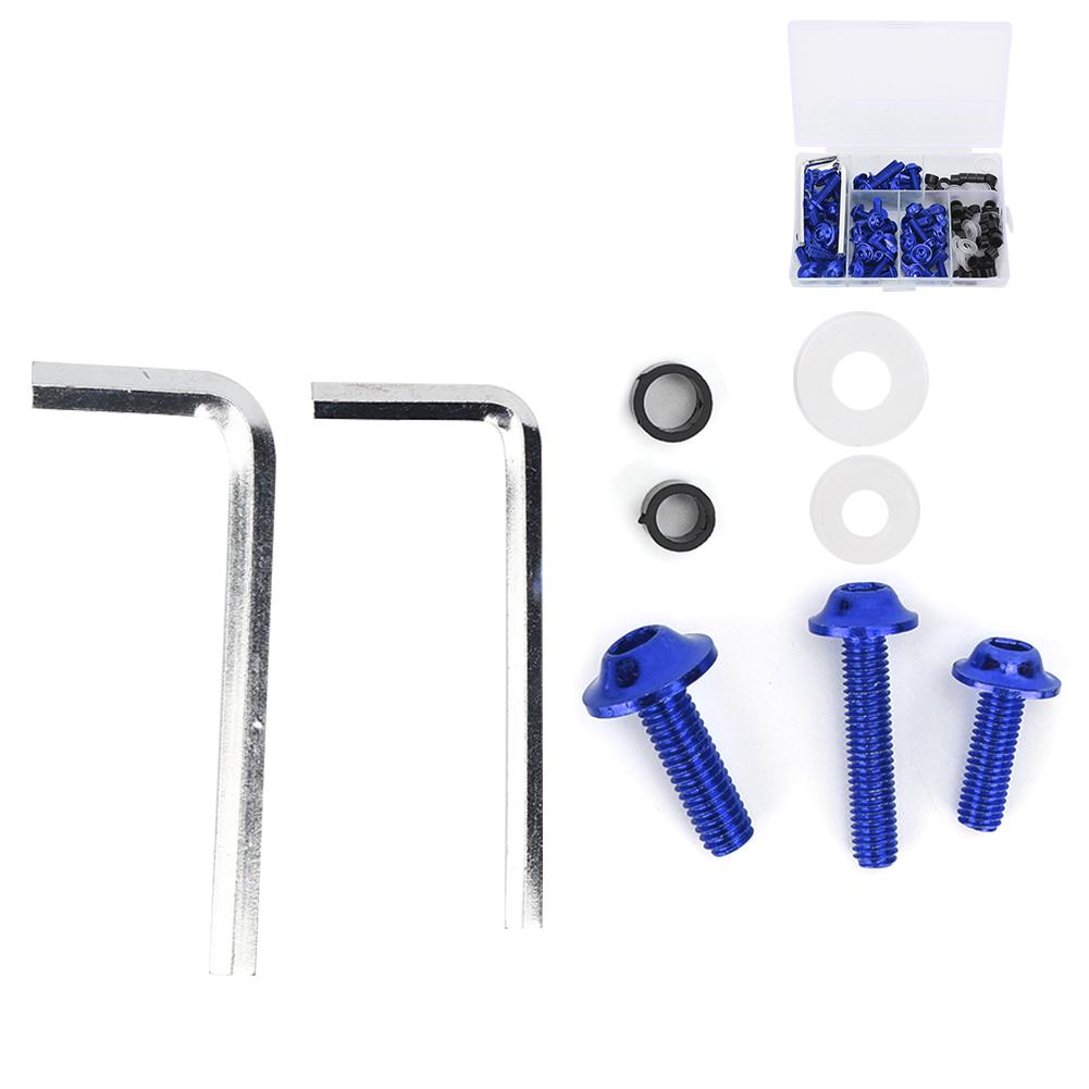 158Pcs Set Universal Fairing Bolts Gasket Wrench Kit Motorcycle Accessory