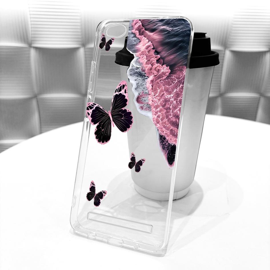 For Cover Xiaomi Redmi 4A 5A 4 4X Go Phone Case Popular Butterfly Flower Soft Slim Silicone Back Cover For Redmi4a Redmi4x Shell