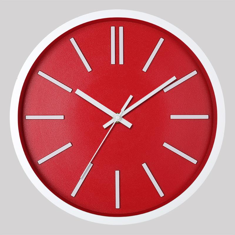 12 Inch 30CM Silent Wall Clock, Creative and Fashionable, Three-dimensional Digital Minimalist Clock for Home Living Room