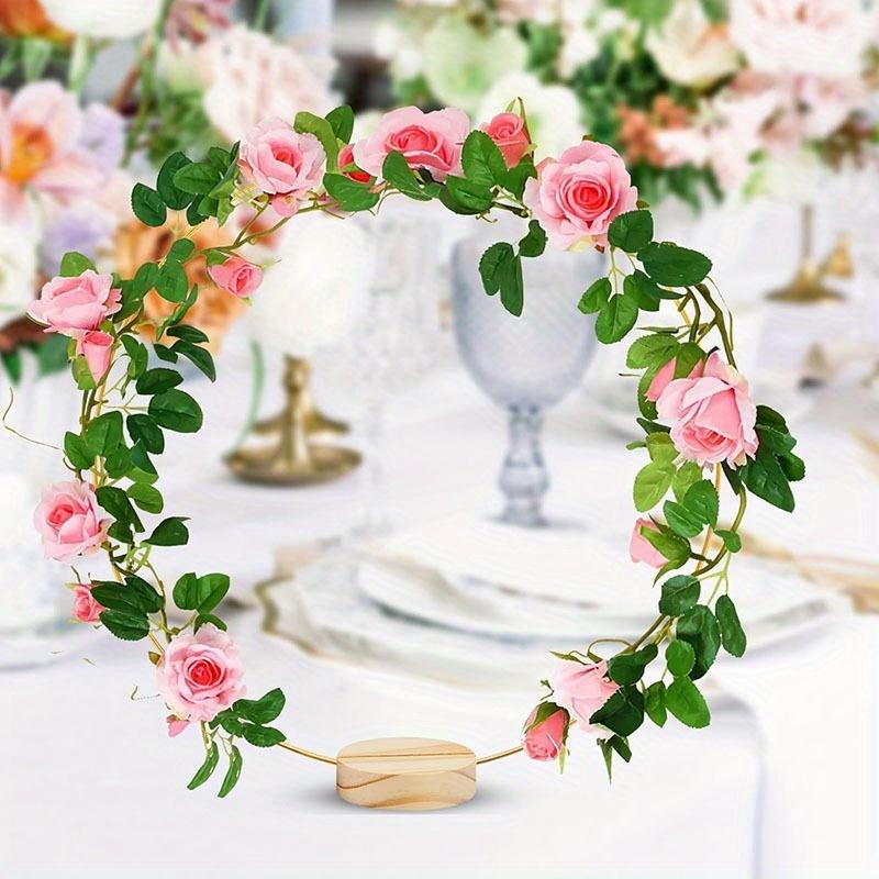 Ringdekoration | Hochzeitsrequisiten, Tafelaufsatz, Kann mit Ihren Lieblingsblumen selbst gestaltet werden, Party- und Hochzeitsdekorationen