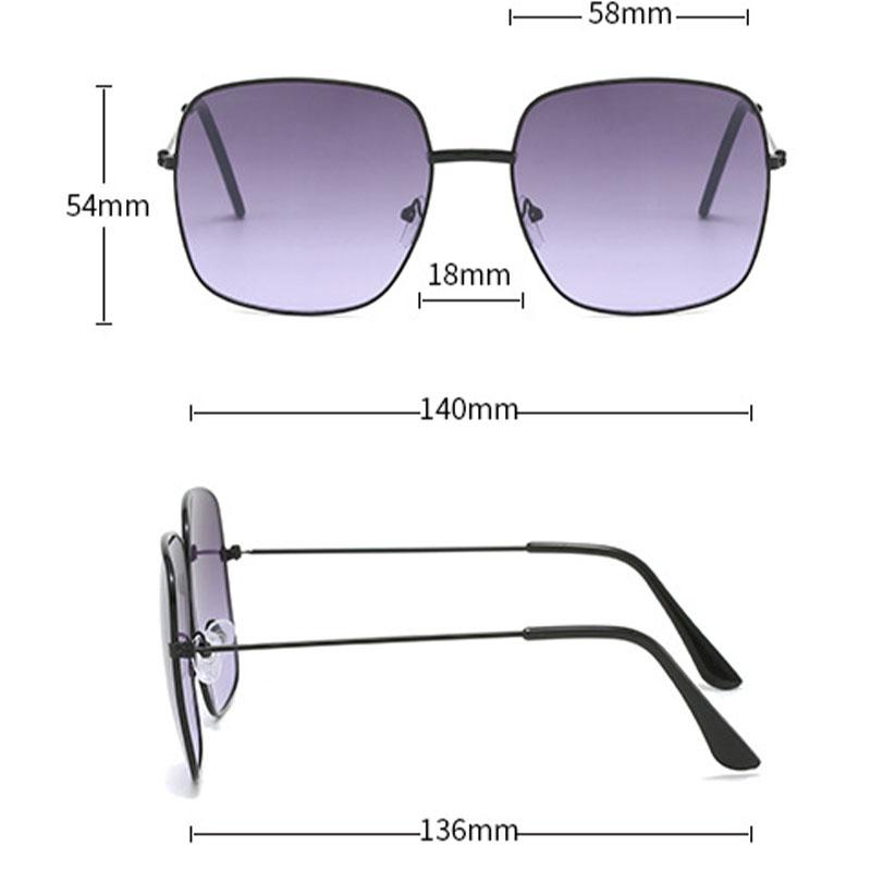 New Women'S Metal Ocean Sheet Sunglasses Women Shading Gradient Sun Glasses Fashion Men'S Driving Eyewear Uv400