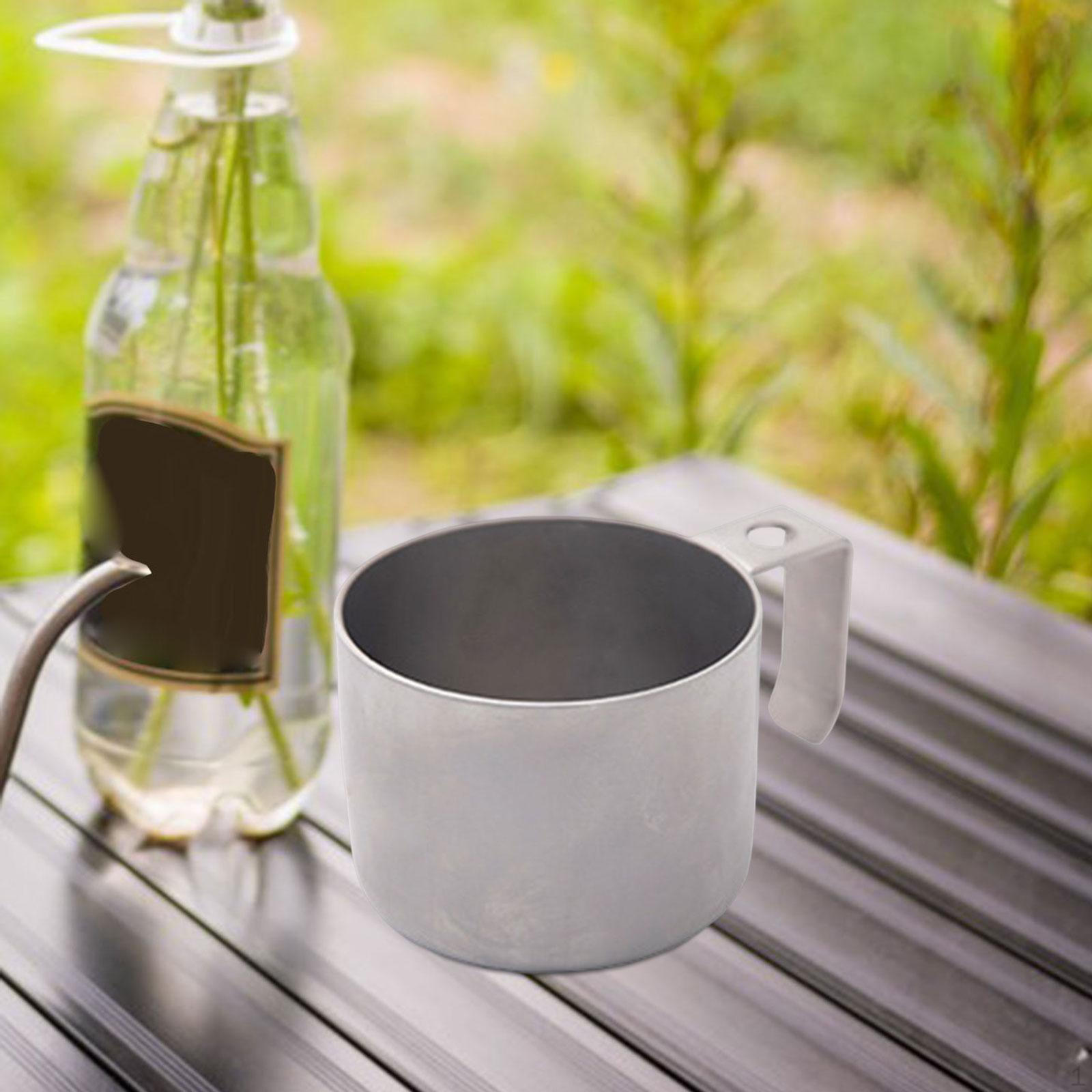 

Coffee Mug Camping Tea Cup Water Portable Outdoor Cooking Equipment Durable Wear Resistance for Silvery