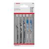 Jigsaw Blades - Bosch - Basic - 5 Pieces - Wood and Metal - Compatible with Single-shaft Jigsaws
