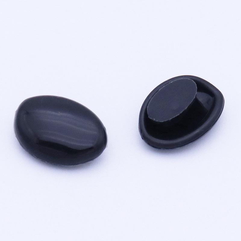 

Детские силиконовые овальные носоупоры конфетных цветов - Противодавление, Супермягкие аксессуары для очков чёрный