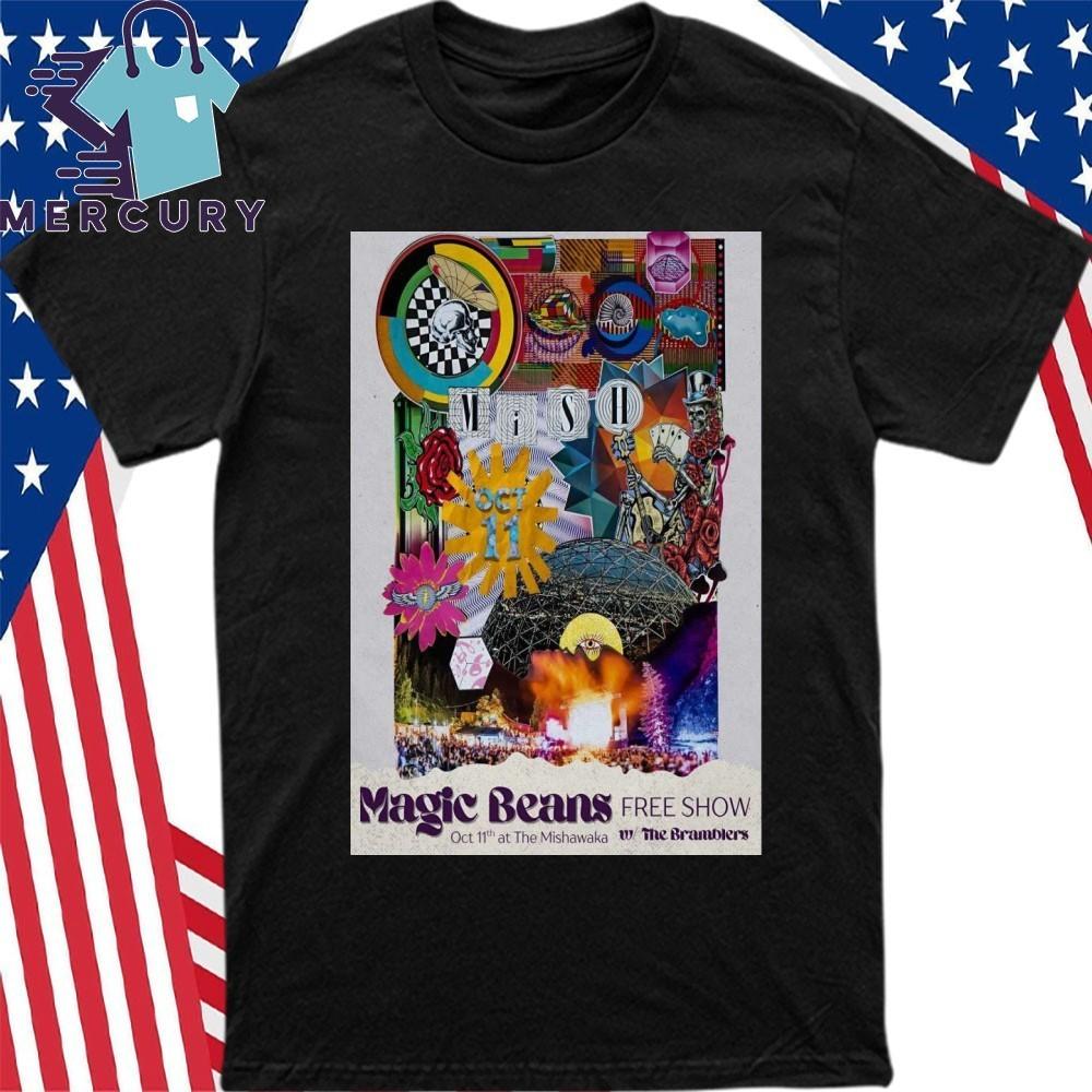 Magic Beans Oct 11 2025 At the Mishawaka Amphitheatre in Bellvue CO Poster Shirt Unisex T-Shirt XXXL