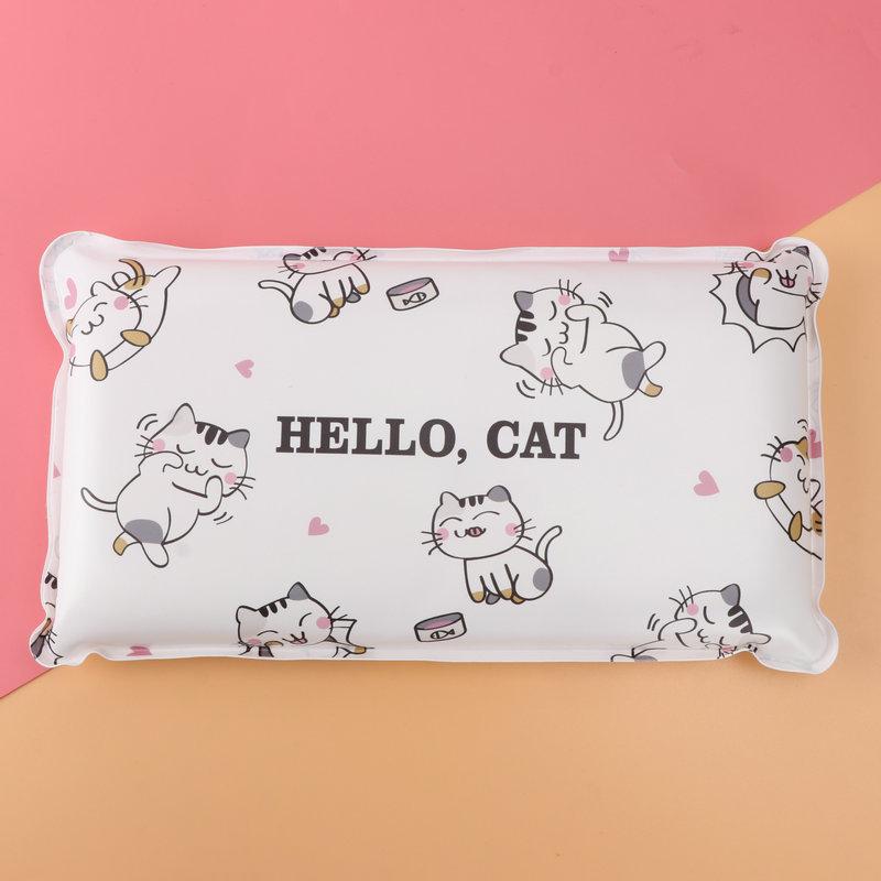 

adult cooling sponge ice pad, children s breathable bubble cotton cooling pillow, cartoon ice pad, refreshing білий
