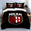 "Set Lenzuola Logo AC Milan" Set Copripiumino Lenzuola Copripiumino Federe (1 * Copripiumino 2 * Federe, senza piumino)