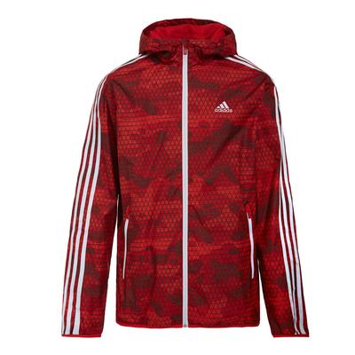 Windproof Sports Training Three Stripes Zip-Up Hooded Long Sleeve Jacket Men Jackets AJ3670