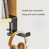 Metal Earphone Holder Under Desk Headphone Stand Headset Hanger with Adjustable Clamp Aluminum Hook
