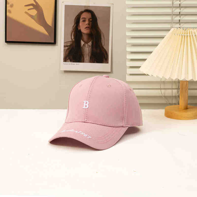 B standard hard top head circumference adjustable baseball hat men's summer face small new women's cap
