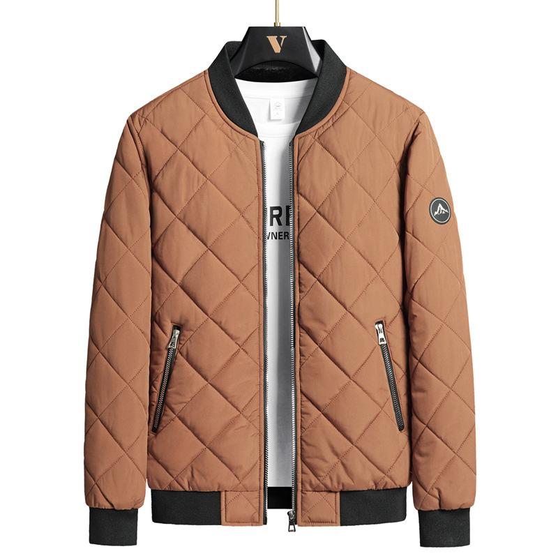 Winter Down Cotton-padded Clothes Casual Men's Down Thickened Baseball Clothes Men's Stand-up Collar Cotton-padded Jacket
