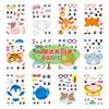 New children's DIY stickers - "Make a Face" stickers - Cartoon animals - Change faces and outfits stickers