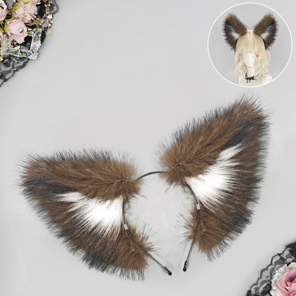 Faux Fur Animal Ear Headwear Realistic Furry Hair Band New Fox Ear Headband  Headwear