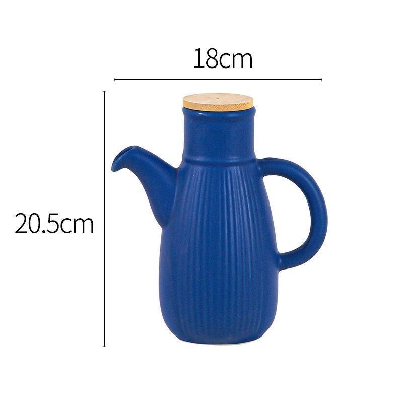 Ceramic Leak-Proof Oil Pot - Large Capacity for Home Use