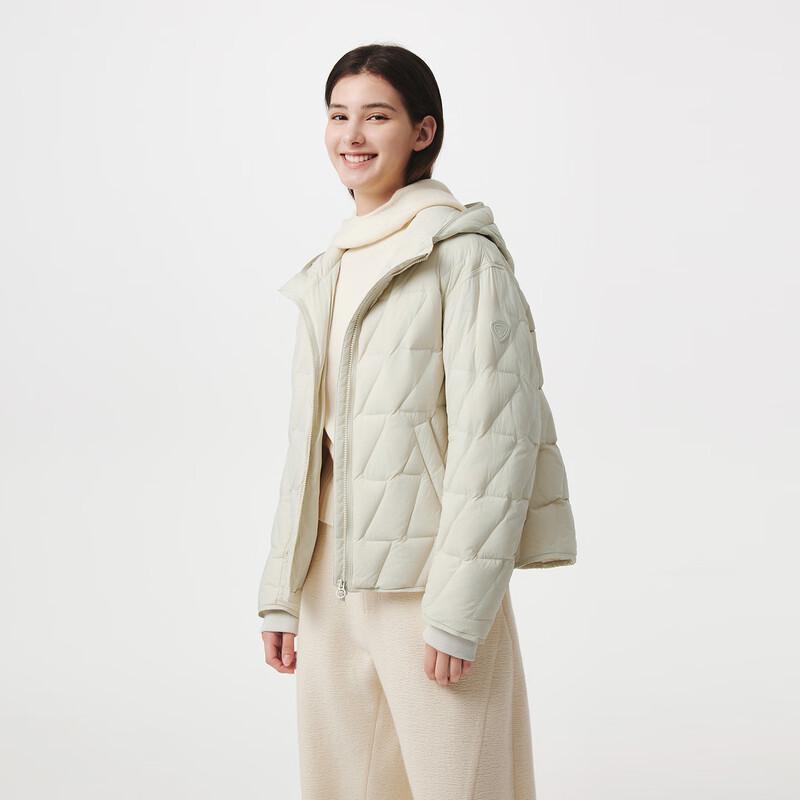 Tanboer Women's Lightweight Hooded Short Down Jacket 5330262Z