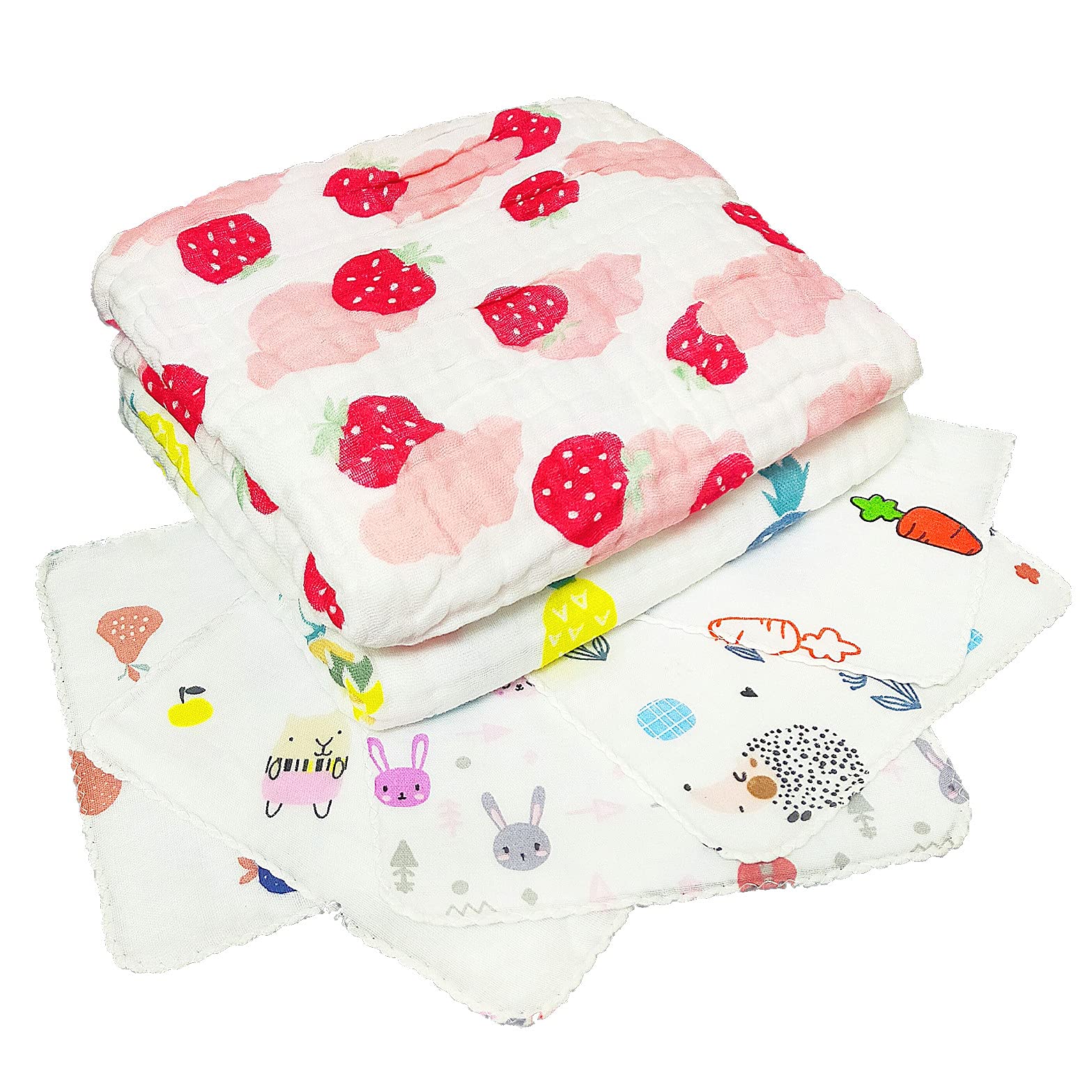 

Детское банное полотенце марлевое большое 110 x 110 набор из 2 штук и хлопковая марлевая носовая салфетка набор из Поставляется с CREDIBLE Оригинальные товары x BM0284 [CREDIBLE] 6-слойный