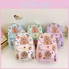 Cute Cartoon Capybara Kids Backpack Lightweight Nylon Preschool Bag For Girls And Boys