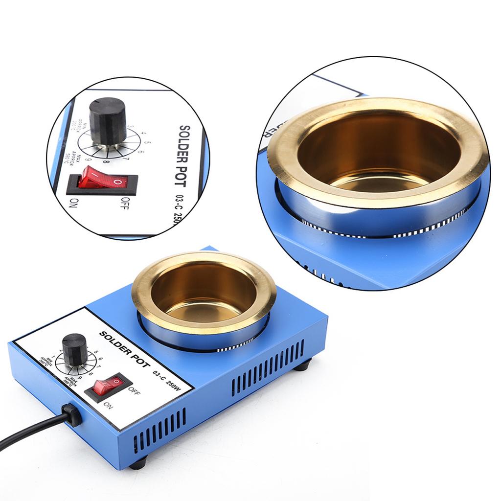 100mm Solder Pot Soldering Pot Desoldering Bath EU Plug