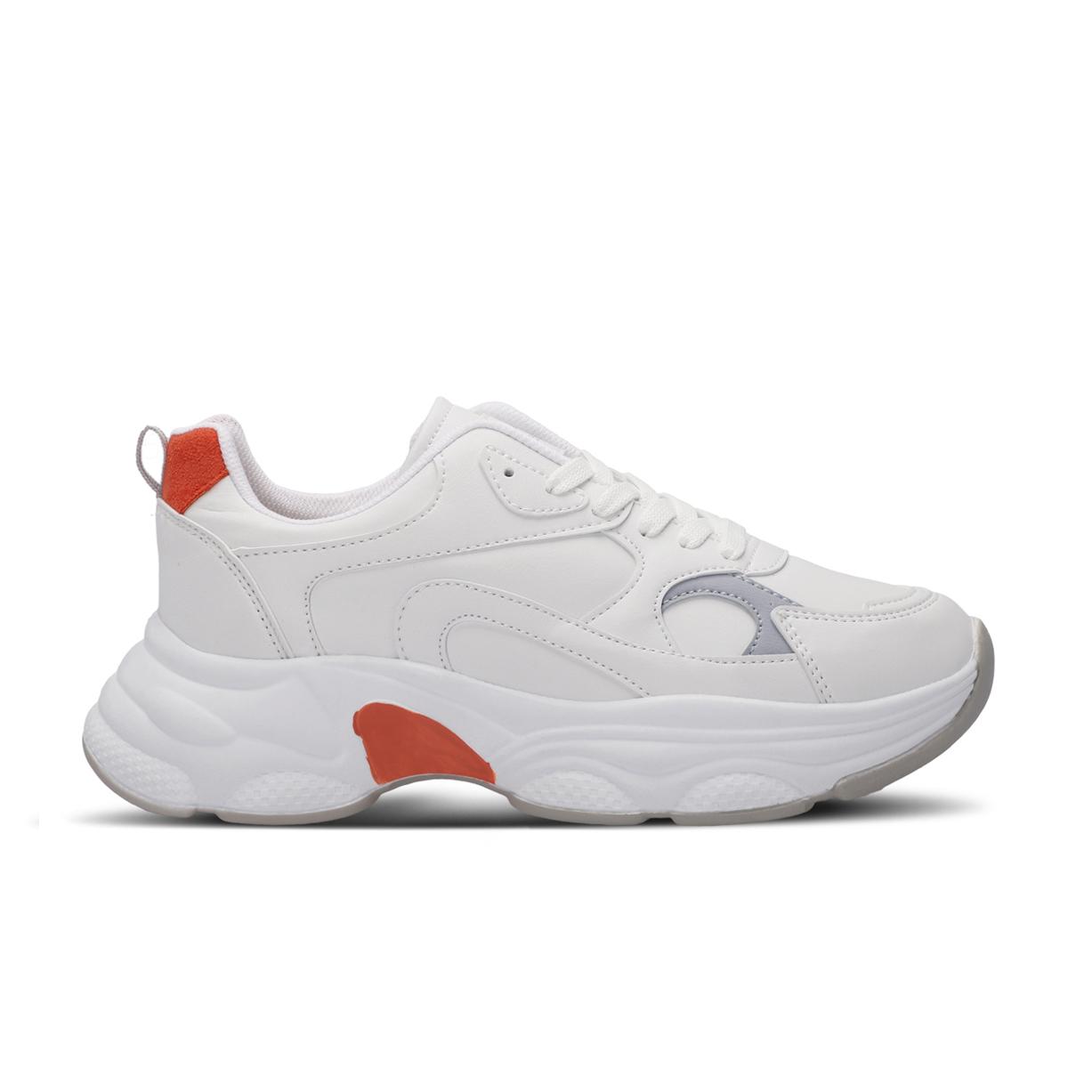 

ZUSA-White/Orange Women s Sneakers 36 оранжевый/белый