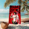 Personalized customized proof beach towel with One Piece pattern - soft, absorbent,quick-drying,perfect swimming,camping&bathing