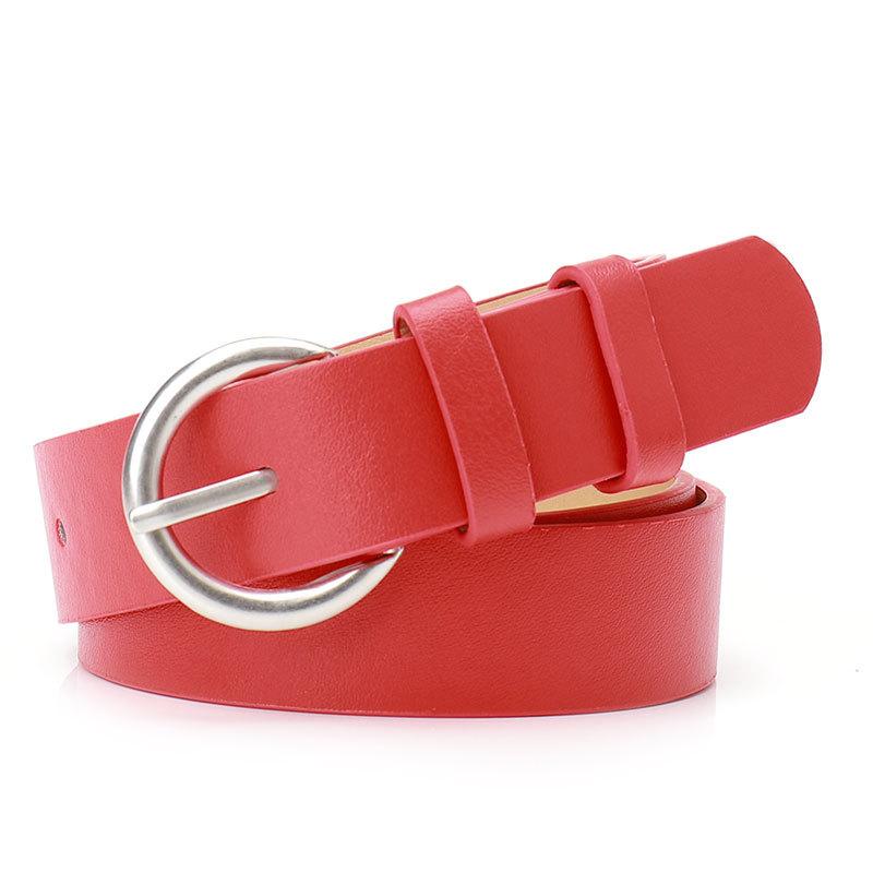 New Ins Trendy Pin Buckle Women's Belt Korean Version Simple Decorative Coat Jeans High-end Belt for Women