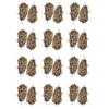 24pcs Cheerleading Pom Poms Metallic Foil Cheer Pom Poms With Plastic Handle For Adults Kids Cheerl