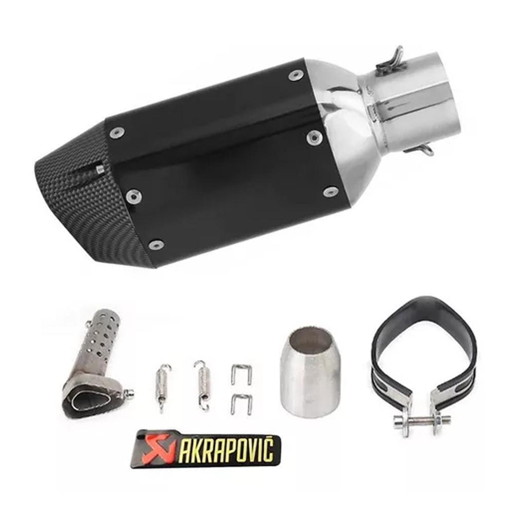 

38-51 мм спортивный глушитель для мотоцикла, надеваемый на глушитель, хвостовая труба из нержавеющей стали, высокая чёрный